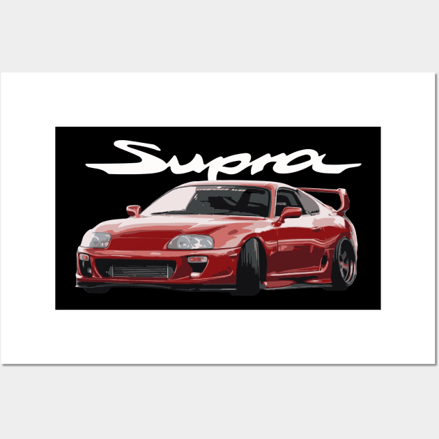 toyota supra Wall Art by cowtown_cowboy